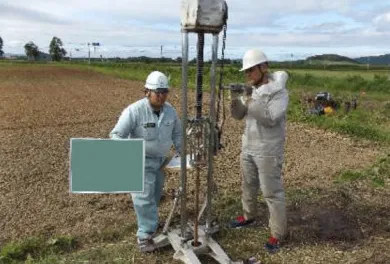 各種サウンディング試験の様子1