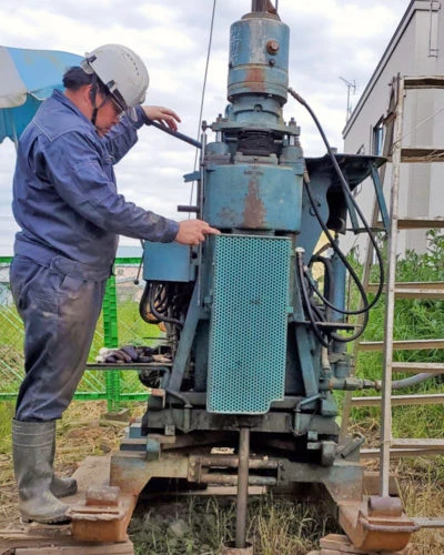 試料採取の様子