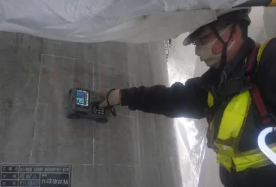 鉄筋レーダの様子