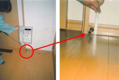 内壁・天井・床等の調査の様子