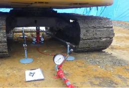 平板載荷試験の様子