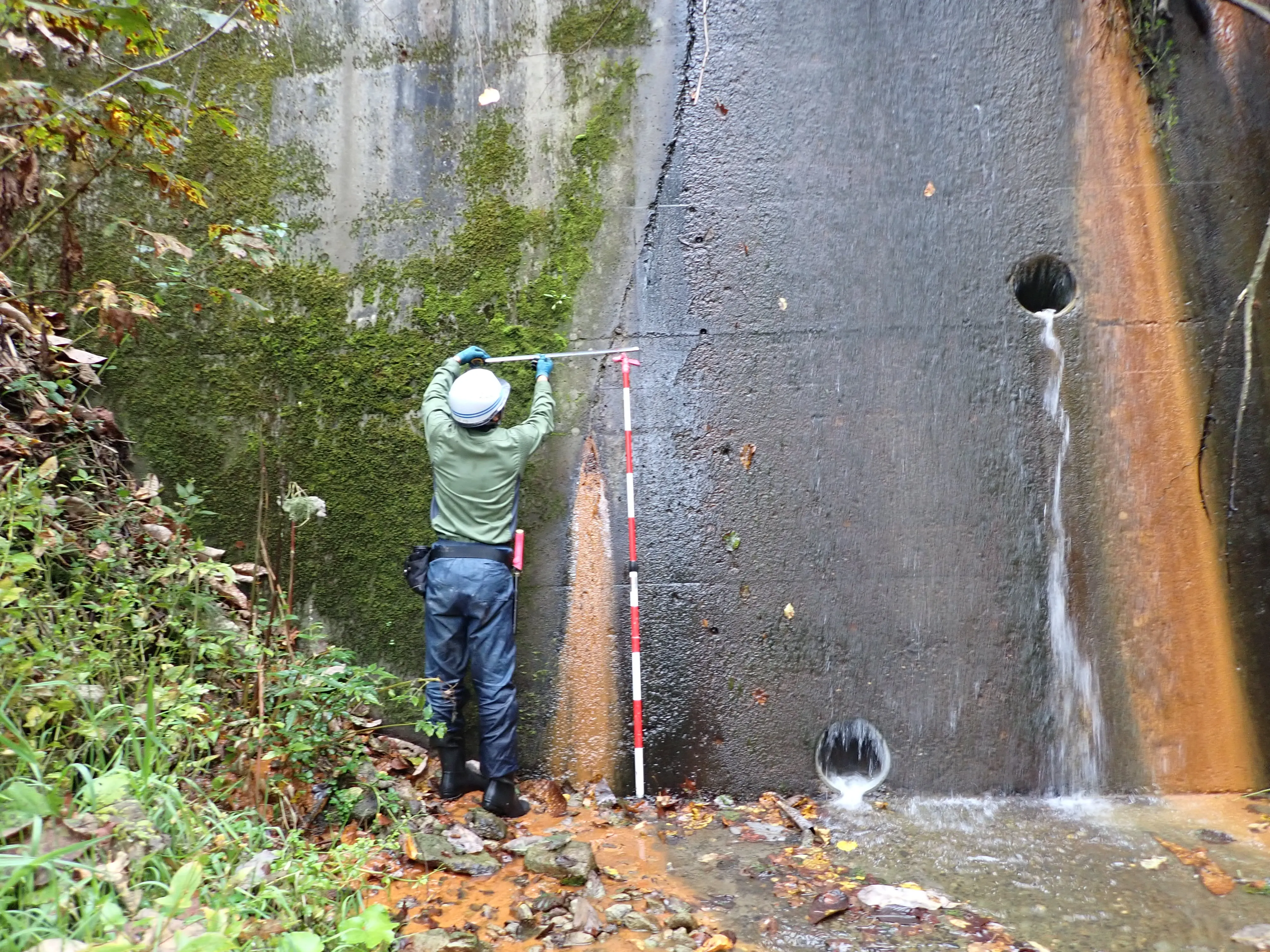 治山施設点検・パトロールの様子