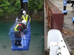 橋梁点検の様子