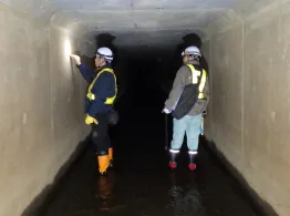 カルバート点検の様子